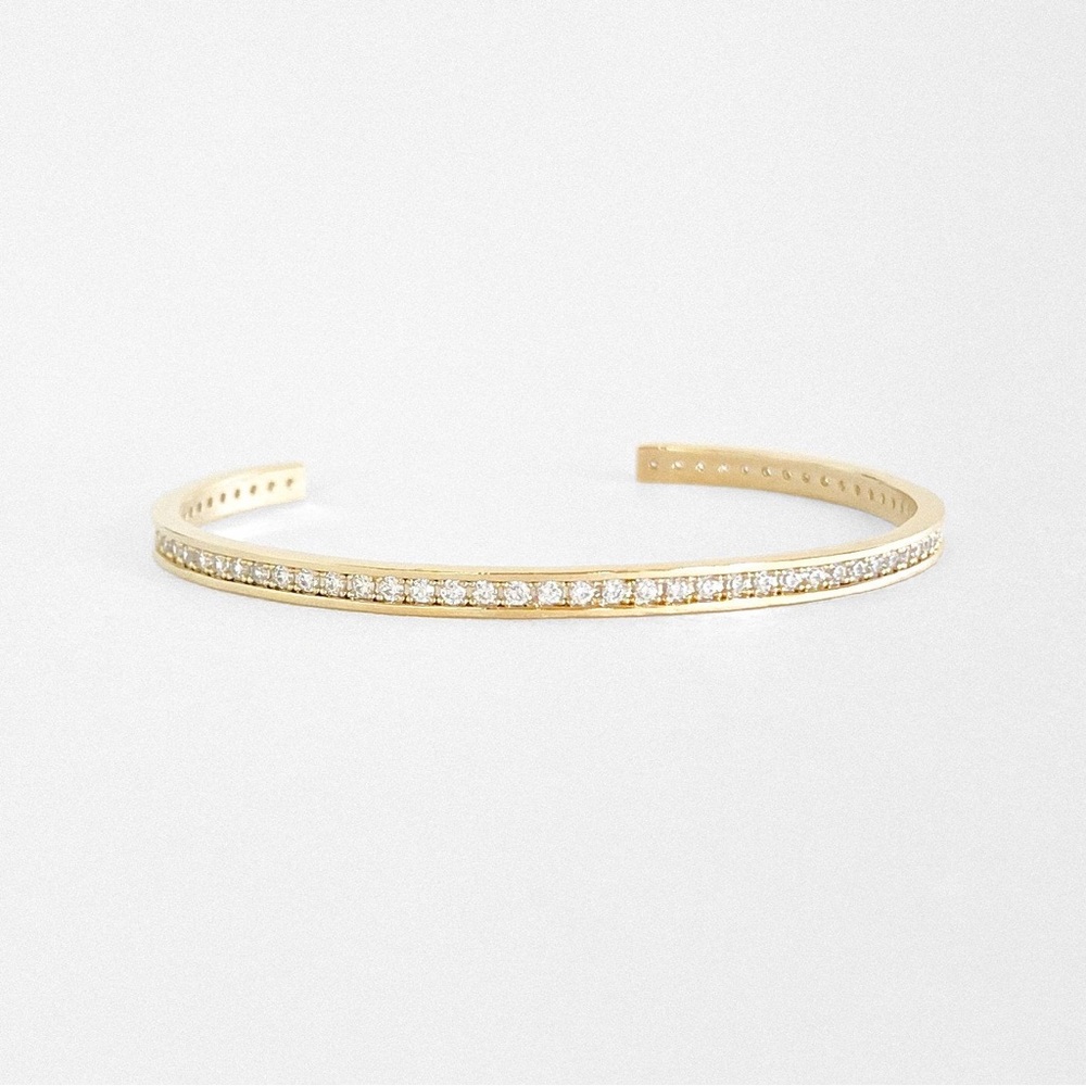 NWT | Thatch Jewelry | 14K Gold Pave Cuff Bracelet